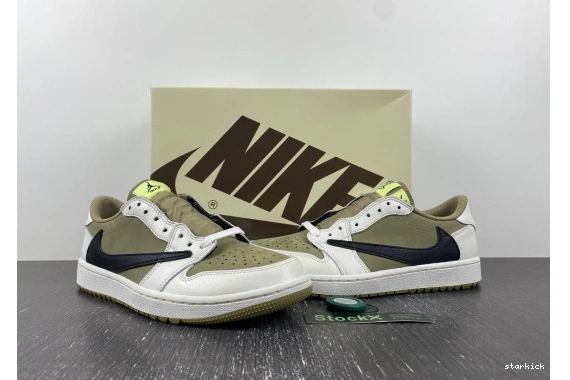 Scott Travis Olive Golf 1 Jordan Neutral Low FZ3124-200 Retro 0815